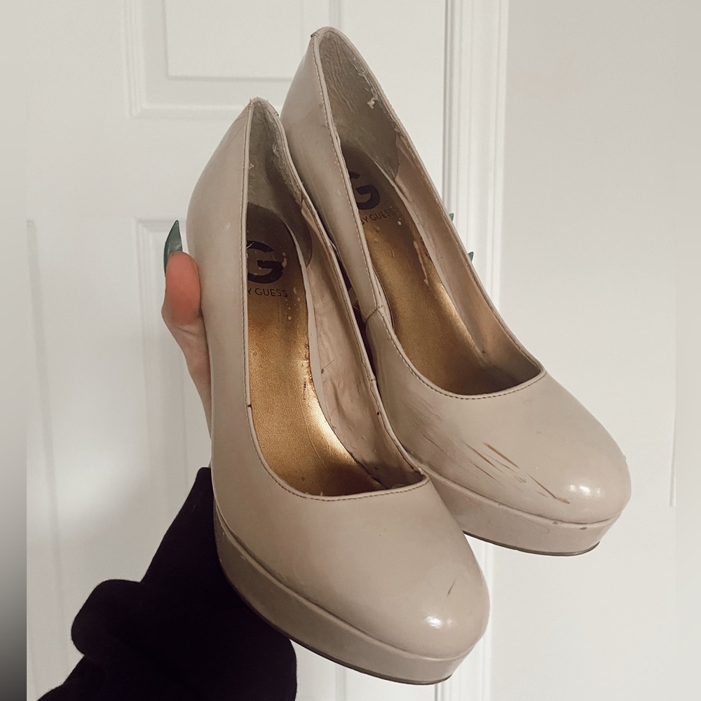guess nude heels